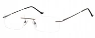 Okulary korekcyjne, oprawki, szkła - BEZRAMKOWE Okulary OPRAWKI OKULAROWE Unisex BRĄZ - miniaturka - grafika 1