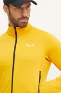 Bluzy męskie - Salewa bluza sportowa Puez Polarlite kolor żółty gładka 00.0000028478 - miniaturka - grafika 1