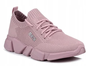 Buty sportowe damskie tekstylne lekkie różowe Big Star JJ274266 38 - Buty sportowe damskie - miniaturka - grafika 1