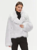 Płaszcze damskie - Patrizia Pepe Futro 2O0082/E036-W356 Szary Oversize - miniaturka - grafika 1