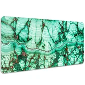 Podkładki na biurko - Podkładka na biurko Marmurowy turkus 100x50 cm - miniaturka - grafika 1