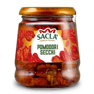 Sacla - Pomidory suszone w słońcu, przyprawione w oleju słonecznikowym. - Warzywa w marynacie - miniaturka - grafika 1
