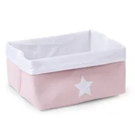 Pojemniki na zabawki - Childhome Pudełko płócienne 40 x 32 x 20 cm Soft Pink - miniaturka - grafika 1