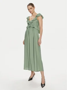 Vero Moda Sukienka letnia Josie 10303761 Zielony Regular Fit - Sukienki - miniaturka - grafika 1