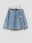 Kurtki i płaszcze dla chłopców - Reserved - Jeansowa koszula - niebieski - miniaturka - grafika 1
