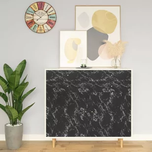 VidaXL Lumarko Samoprzylepna okleina meblowa, czarny kamień, 500x90 cm, PVC! 326143 VidaXL - Okleiny - miniaturka - grafika 1