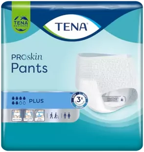 TENA Pants Proskin Plus, majtki chłonne − 10 szt. - Pieluchy dla dorosłych - miniaturka - grafika 1