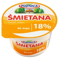 Szybkie dania obiadowe - Śmietana 18% Piątnica 200g - miniaturka - grafika 1