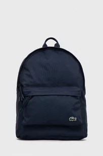Lacoste plecak męski kolor granatowy duży gładki - Plecaki - miniaturka - grafika 1