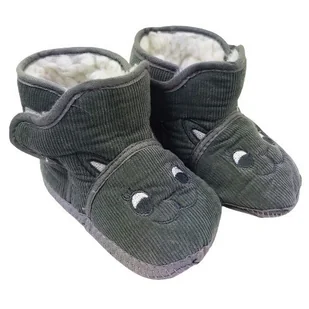 Buty Niechodki Ocieplane Buciki Niemowlęce Z Futrkiem 18-24 M Khaki - Buty dla dziewczynek - miniaturka - grafika 1