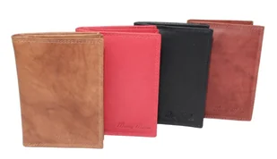 Etui Na Karty Dokumenty Money Maker Wizytownik Duży Pionowy Skóra Naturalna 12128B CZARNY 13 x 9,5 x 2 [cm] - Etui na dokumenty i karty - miniaturka - grafika 1