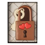 Czekolada - CZEKOLADOWA KŁÓDKA Z SERCEM 80G - miniaturka - grafika 1