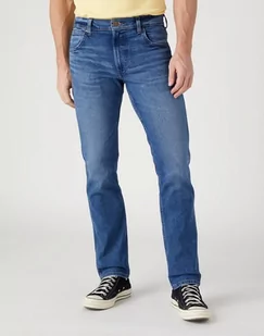 Męskie spodnie jeansowe proste Wrangler GREENSBORO W15QYLZ71 W40 L32 - Spodnie męskie - miniaturka - grafika 1
