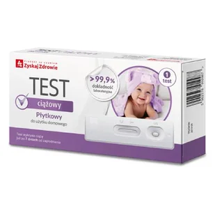ZYSKAJ ZDROWIE Test ciążowy płytkowy, 1szt. - Testy ciążowe i diagnostyczne - miniaturka - grafika 1