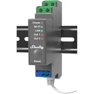Systemy inteligentnych domów - Moduł Shelly Pro 2, 2x 16A na DIN lištu, Wi-Fi, LAN (SHELLY-PRO-2) - miniaturka - grafika 1