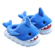 Skarpetki dla dzieci - Kapcie Dziecięce Ocieplane Domowe Wygodne Lekkie Przedszkolne Antypoślizgowe Urocze Z Rekinem Niebieskie Liron 30/31 - miniaturka - grafika 1