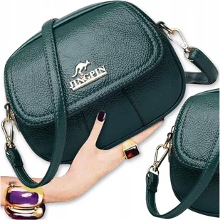 Torebka kuferek listonoszka skórzana na ramię Kangurek kopertówka Damska - Torebki damskie - miniaturka - grafika 1