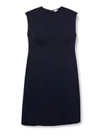 Sukienki - Tommy Hilfiger Damska sukienka midi z krótkim rękawem CRV Fit & Flare, Pustynne niebo, 54 - miniaturka - grafika 1