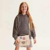 Bluzki dla dziewczynek - Reserved - Bluza z kapturem - Szary - miniaturka - grafika 1