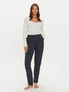 Tommy Hilfiger Piżama UW0UW05396 Granatowy Regular Fit - Piżamy damskie - miniaturka - grafika 1