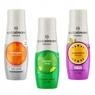Syropy i koncentraty owocowe - Zestaw 3 koncentratów Sodastream Orange Zero + LemonLime + Passionfruit - miniaturka - grafika 1