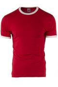 Koszulki męskie - koszulka  Rolly 010 - czerwona/biała - Risardi - miniaturka - grafika 1