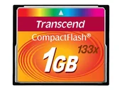 Karty pamięci - TRANSCEND TS1GCF133 Transcend Compact Flash 1GB High Speed 133x - miniaturka - grafika 1