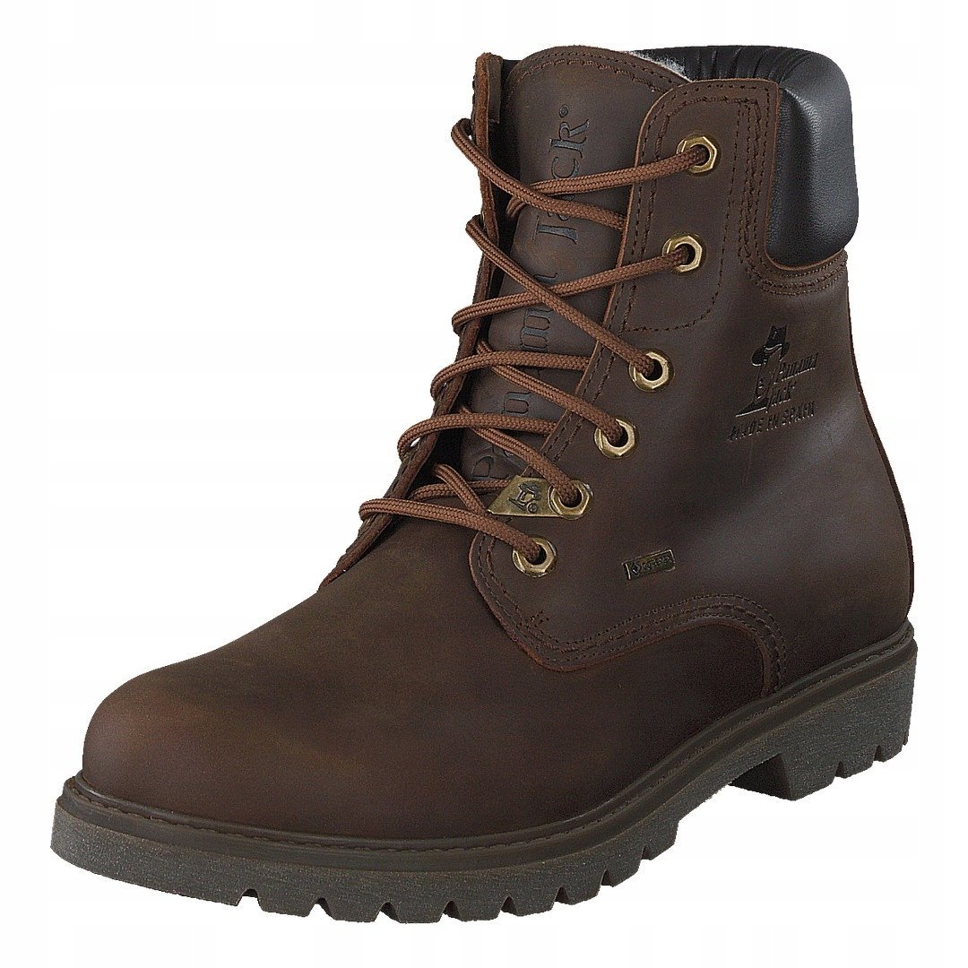 PANAMA JACK BRĄZOWE SKÓRZANE TRZEWIKI Z GORE TEX I OCIEPLENIEM 45 6DA