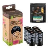 Woreczki na psie odchody - STARCHBAG Kompostowalne BIOworki na odchody 8 rolek x 15 szt. kol. czarny + GRATIS! - miniaturka - grafika 1