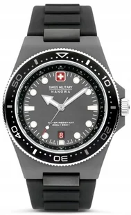 Zegarek Zestaw męski SWISS MILITARY SMWGN0001182 czarny sportowy do nurkowania - Zegarki męskie - miniaturka - grafika 1
