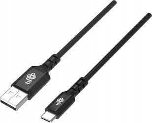 Kabel USB-USB C 1,5 m silikonowy czarny - Kable USB - miniaturka - grafika 1