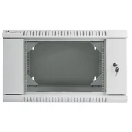 Szafy rack - Lanberg Szafa wisząca dwusekcyjna 19 6U szara WF02-6606-10""S (WF02-6606-10S) - miniaturka - grafika 1