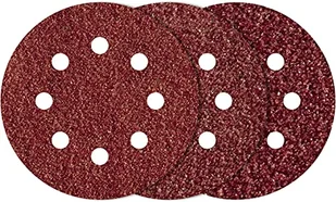Wolfcraft Krążki ścierne samoprzyczepne korund śr. 125 mm granulacja 60, 80, 120 (25szt.) 8401000 - Materiały ścierne - miniaturka - grafika 1