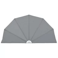 Pawilony ogrodowe - vidaXL Składany parawan tarasowy, szary, 200 cm vidaXL - miniaturka - grafika 1