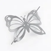 Akcesoria do wystroju okien - Douceur d'intérieur Douceur dintérieur Spinka do zasłony szara MOTYL 1 sztuka B07PKTJ675 - miniaturka - grafika 1