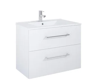 SET EKOLINE 80 2DR WHITE HG - Meble łazienkowe - miniaturka - grafika 1