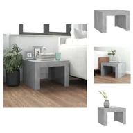 Ławy i stoliki kawowe - vidaXL Stolik kawowy betonowy szary 50x50x35 cm materiał drewnopochodny - Stoliki kawowe - miniaturka - grafika 1