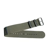 Akcesoria do zegarków - PASEK TEKLA N9B NATO 24MM ZIELONY/KHAKI PARCIANY  - SALON W KRAKOWIE - miniaturka - grafika 1