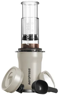 Zestaw AeroPress Go Plus Zaparzacz do kawy + Kubek termiczny + Papierowe filtry 45 szt + Składane mieszadło + Miarka Kremowy 300 ml (85276082523) - Zaparzacze i kawiarki Zestaw AeroPress Go Plus Zaparzacz do kawy + Kubek termiczny + Papierowe filtry 45 szt + Składane mieszadło + Miarka Kremowy 300 ml (85276082523) - Zaparzacze i kawiarki - miniaturka - grafika 1