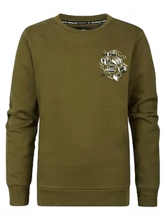 Petrol Industries Boys Sweater Round Neck Bluza dziecięca, Dark Moss, 2 lat - Bluzy dla dziewczynek - miniaturka - grafika 1