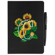 Notesy i bloczki - NOTES PLANER+ DŁUGOPIS A5 SŁONECZNIK IMIĘ Mix Wzor - miniaturka - grafika 1