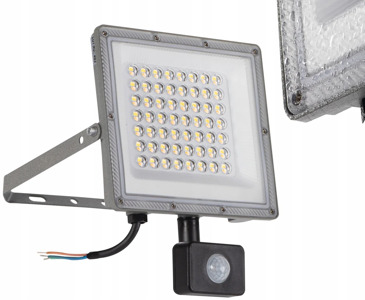 Naświetlacz LED Kanlux ACETE 50W z czujnikiem ruchu, IP44, zmienna barwa