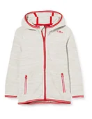 Kurtki i płaszcze dla chłopców - CMP Dziewczęca kurtka Giacca in Pile Arctic Fleece Con Cappuccio biały weiß (Gesso Mel.) 110 - miniaturka - grafika 1