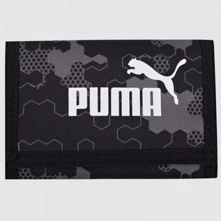 Portfele - Portfel Sportowy Puma Damski Męski Czarny Wzory 078964-10 - grafika 1