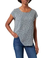 Bluzki damskie - Only Kobiety Onlvic Ss Aop Top Noos Ptm Bluzka, Wielokolorowy, 62 - miniaturka - grafika 1