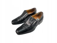 Półbuty męskie - Czarne eleganckie półbuty męskie K Studio 40 - miniaturka - grafika 1