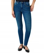 Spodnie damskie - Jeansy Wrangler High Skinny 112355297 Vintage Worn W 25 / L 32 - miniaturka - grafika 1