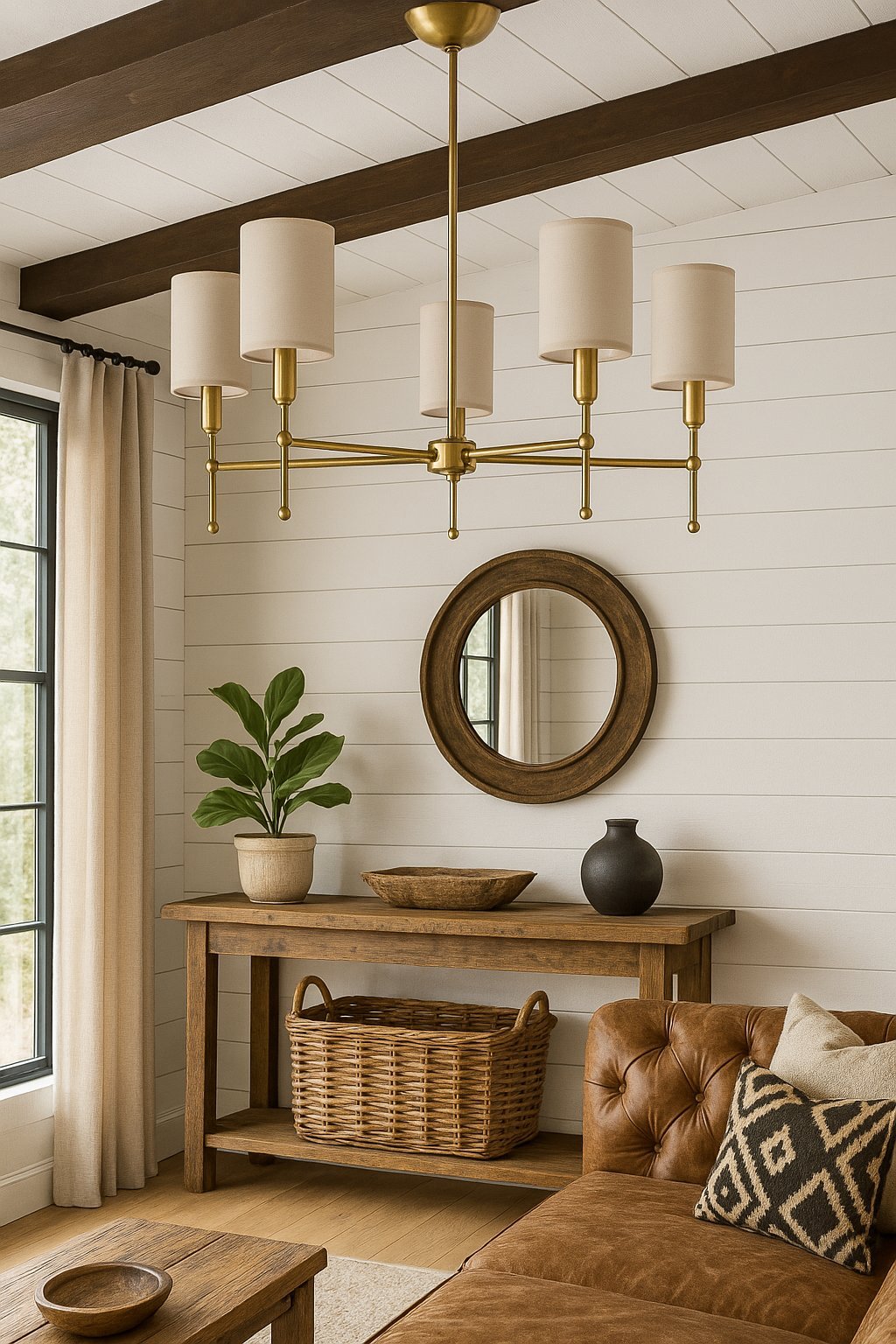 Lampa wisząca Velora złoty żyrandol w stylu modern classic, elegancki żyrandol z mosiądzu 5-ramienny