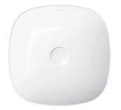 Umywalki - Omnires Portland umywalka nablatowa 37x37 cm biały połysk PORTLAND370BP - miniaturka - grafika 1