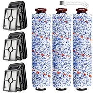 Akcesoria do odkurzaczy - 3-pak 1868 CROSS Wave Brush Replacement and 3 Pack wymiennych filtrów 1866 do Bissel CrossWave 1785 2306 Vacuum Cleaner Porównaj z częścią # 1608683 160-8683 1608684 - miniaturka - grafika 1